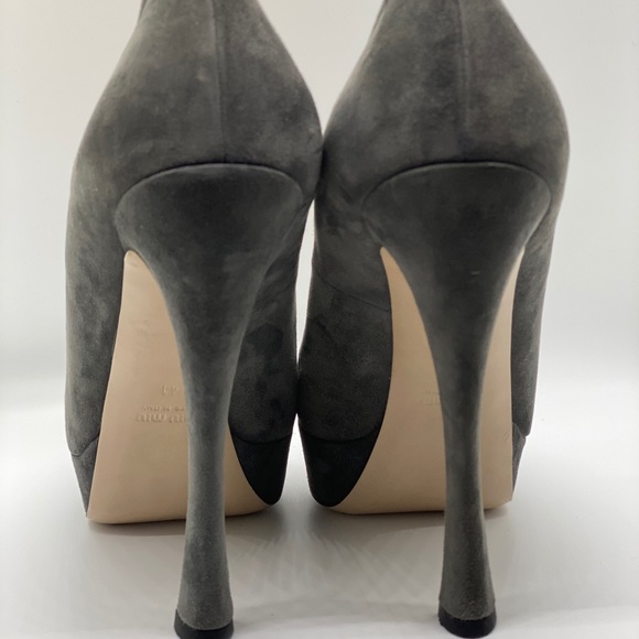 Miu Miu Suede Platform Heels - Picture 3 of 5